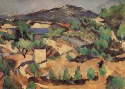 Paul Cezanne Mountains seen from l'Estaque oil on canvas